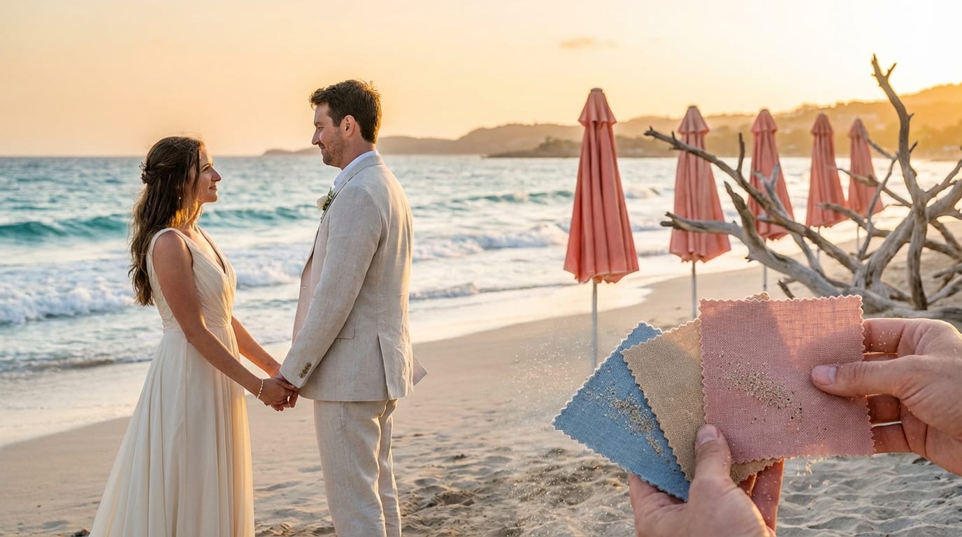 Beach Wedding Seasonal Colors