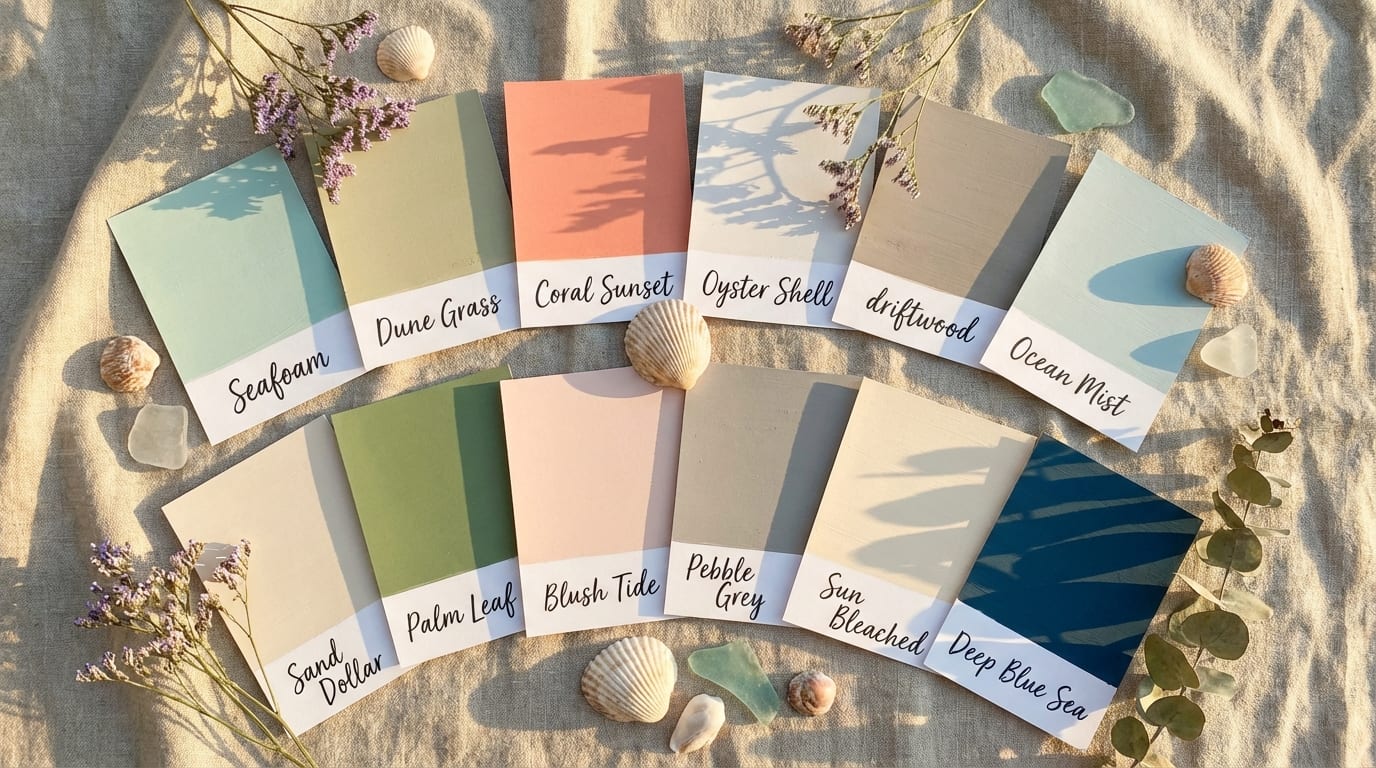 Beach Wedding Color Palettes Overview