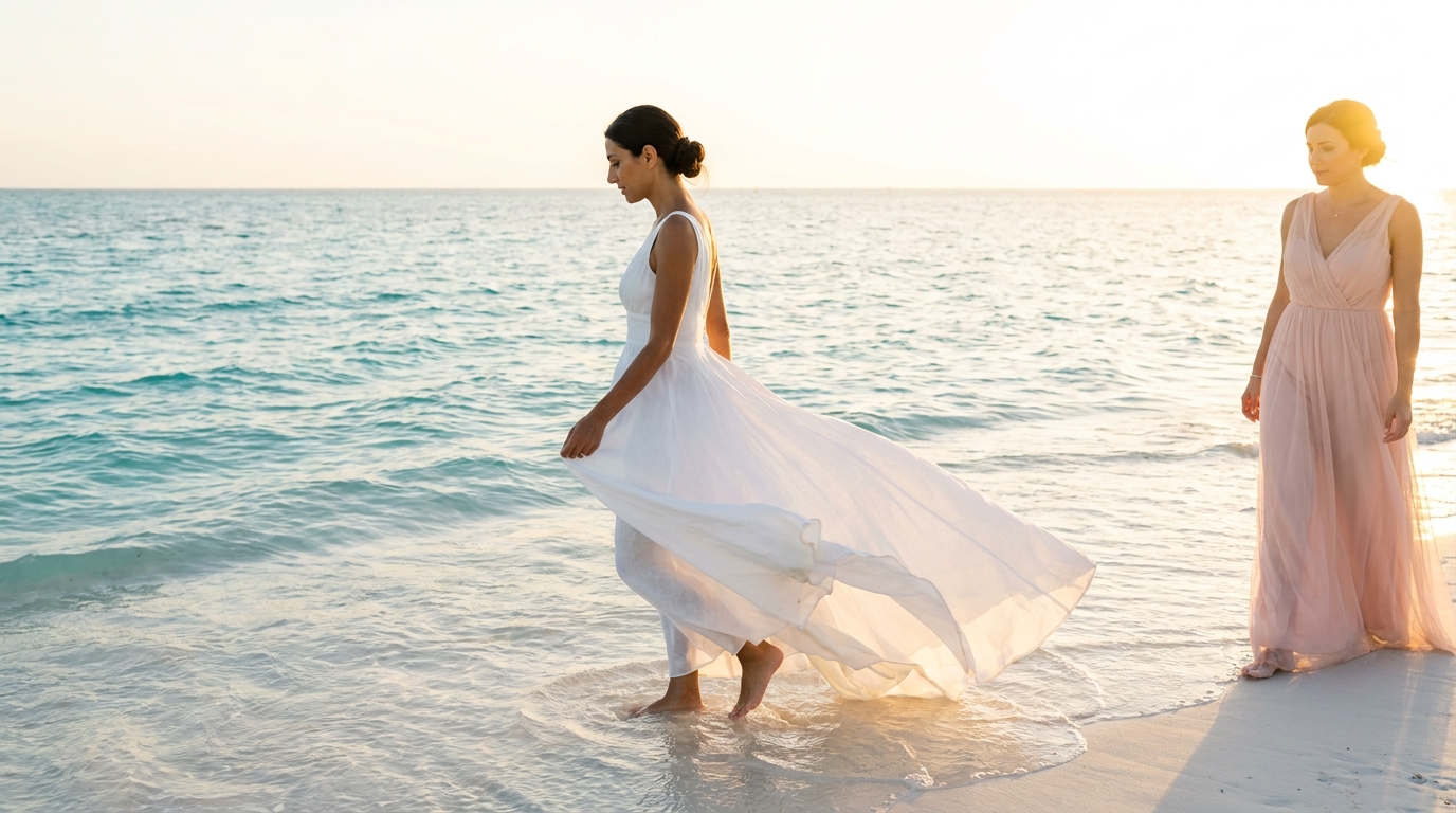 What should women wear to a Cancun beach wedding?