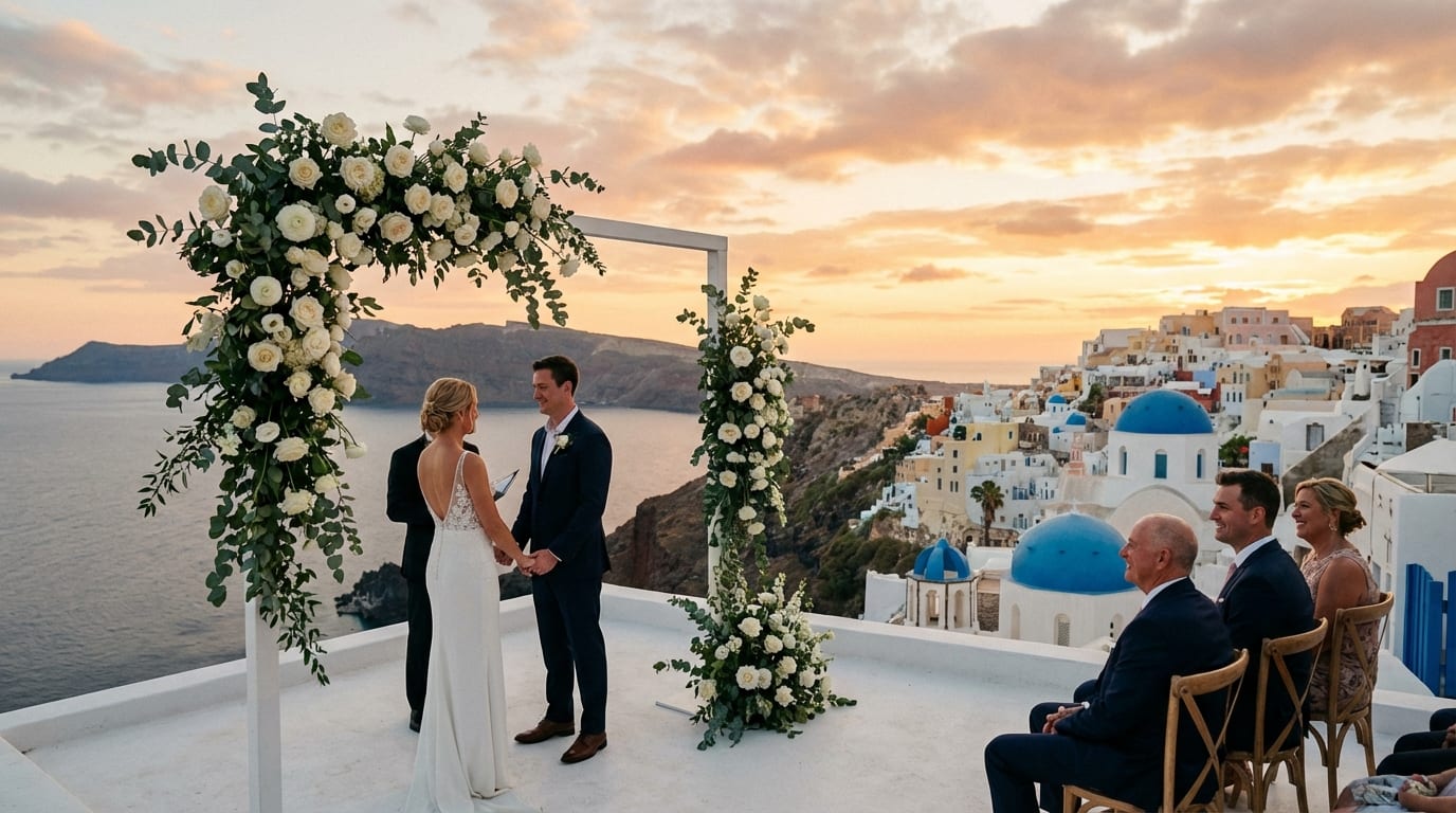 Santorini destination wedding