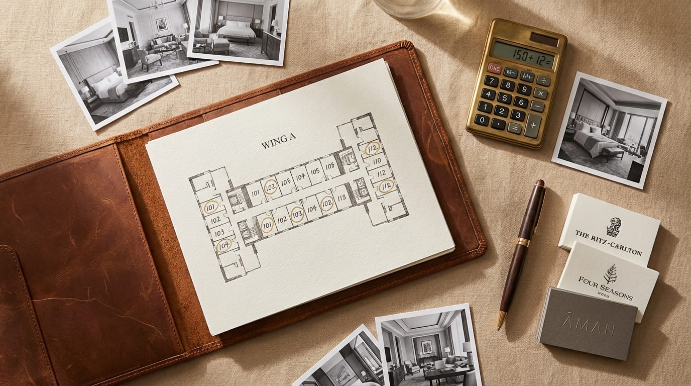 How Many Hotel Rooms to Block for a Destination Wedding (+ a Calculator to Get It Right)