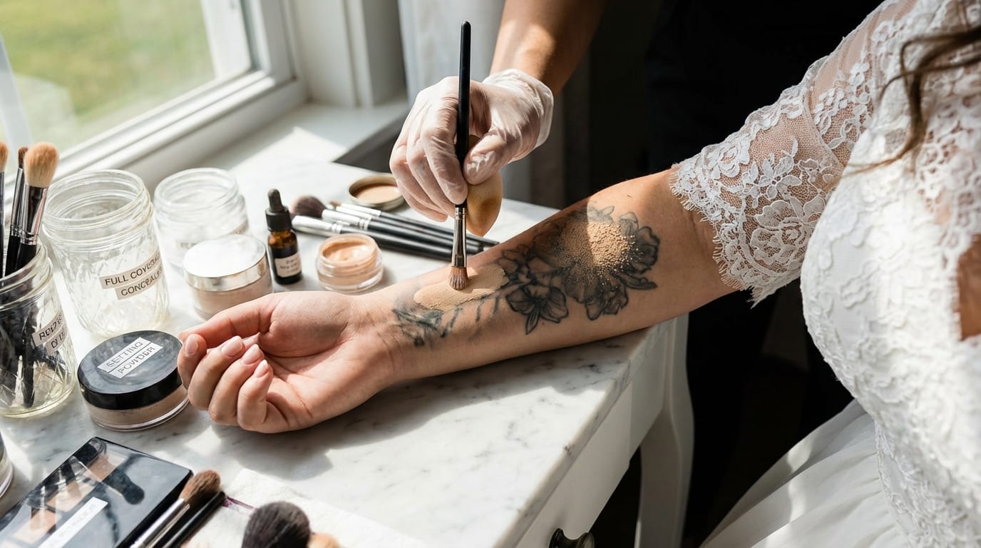 How to Cover Tattoos for Your Wedding Day: Products, Steps & Expert Tips
