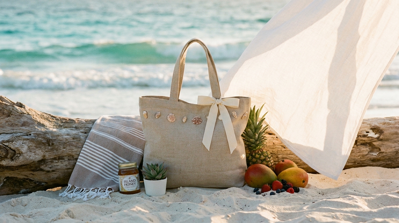 Welcome Bags for Beach Weddings: What to Include, What It Costs & How to Deliver Them
