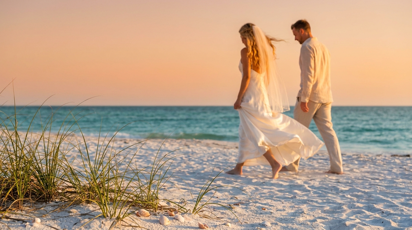 Wording for Beach Wedding Attire: How to Tell Guests What to Wear (Without Sounding Stuffy)