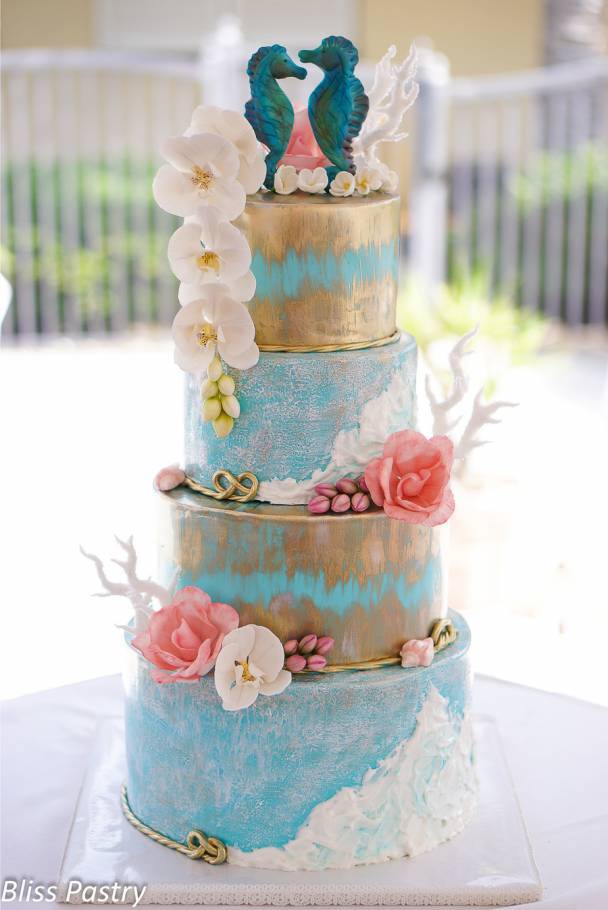 Nautical Wedding Cake Stock Photo - Download Image Now - Anchor - Vessel  Part, Baking, Cake - iStock